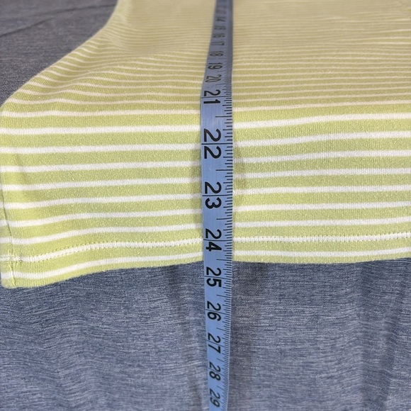 NWOT Women’s Talbots Size L Green/ White Striped Tank Top - Picture 5 of 5